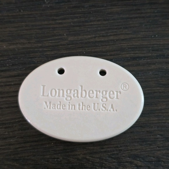 Happy Easter‎ Egg Basket Tie on Charm Longaberger - Picture 3 of 5